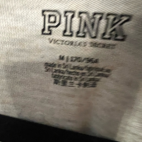 VSPINK 💗L/S Logo Campus Tee(M)Oatmeal & VSPINK💗Cozy Fleece Leggings(M)Cocoa-SET! - Picture 12 of 15